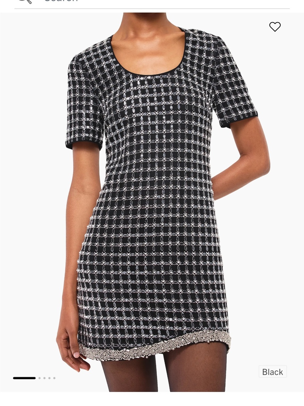 Jonathan Simkhai Vivalie Embellished Grid Minidress